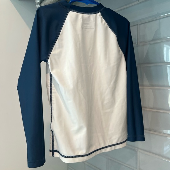Crewcuts Navy and White UPF 50+ Rashguard Top - Picture 2 of 3